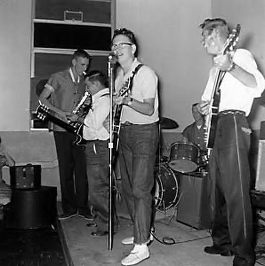 A very young Roy Orbison on the microphone.